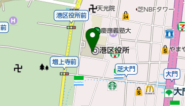 ローソンサテライト 港区役所庁舎店の地図画像