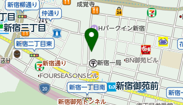 ローソン H新宿御苑北店の地図画像