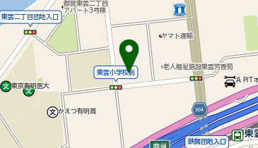 ローソン 江東東雲店の地図画像
