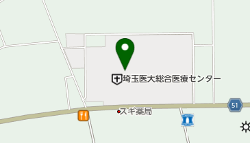 ローソンサテライト 埼玉医大川越茶寮店の地図画像