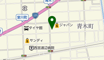 ローソン 西宮青木町店の地図画像