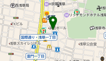 ローソン 台東浅草一丁目店の地図画像
