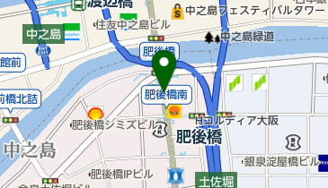 ローソンサテライト OSL肥後橋駅北店の地図画像