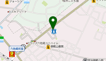 ローソン 宇治六地蔵店の地図画像