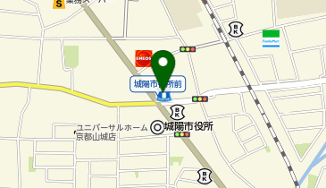 ローソン 京都城陽市役所前店の地図画像