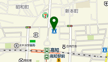 ローソン 高知新本町店の地図画像