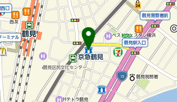 ローソン・スリーエフ 京急鶴見駅前店の地図画像