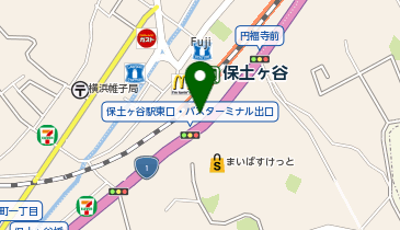 ローソン・スリーエフ 保土ケ谷東口店の地図画像