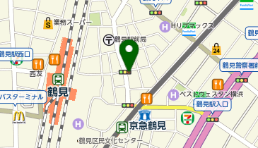 ローソン・スリーエフ 鶴見駅前店の地図画像