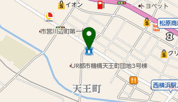 ローソン・スリーエフ 天王町店の地図画像