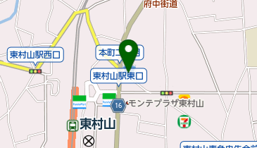 ローソン・スリーエフ 東村山本町店の地図画像