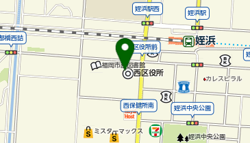 ローソン コピーサービス福岡市西区役所店の地図画像