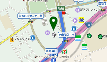 ローソン 新宿パークタワー店の地図画像