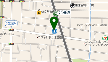 ローソン 北田辺四丁目店の地図画像