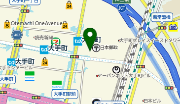 ローソン JPローソン大手町プレイス地下2F店の地図画像
