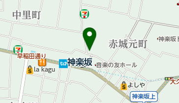 ローソン 神楽坂駅北店の地図画像