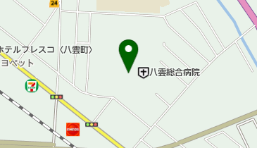 ローソンサテライト 八雲総合病院店の地図画像