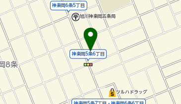 ローソン 旭川神楽岡5条店の地図画像