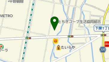 ローソン 宇都宮川田町店の地図画像