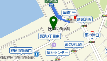 ローソン 浜の町病院店の地図画像