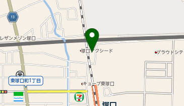 ローソン JR塚口駅北店の地図画像