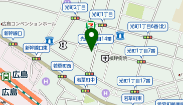 ローソン 広島光町南店の地図画像