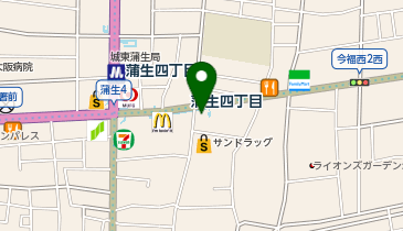 ローソン 城東今福西一丁目店の地図画像