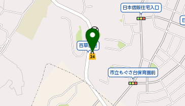 ローソンストア100 LS百草団地店の地図画像