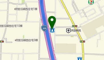 ローソン 内環瓜破店の地図画像