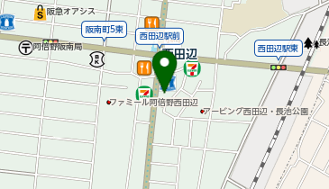ローソン 西田辺駅前店の地図画像