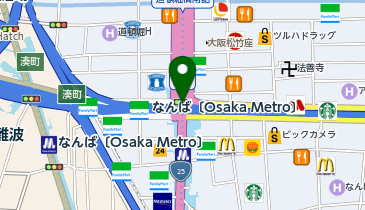 ローソン OSLekimoなんば店の地図画像