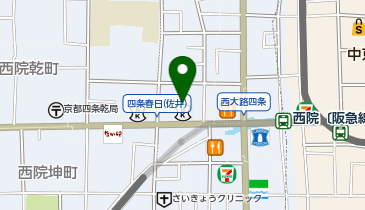 ローソン 西院西店の地図画像