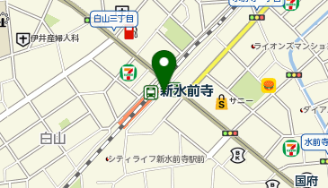 ローソンサテライト 熊本新水前寺駅前店の地図画像