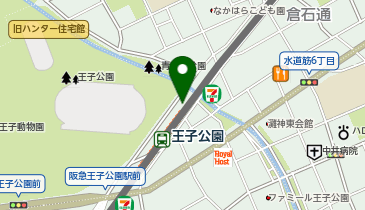 ローソン HA阪急王子公園店の地図画像