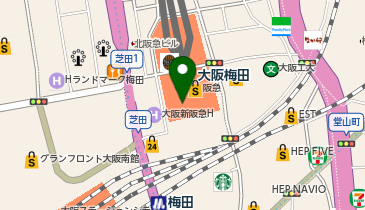 ローソン HA阪急梅田2階店の地図画像