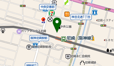 ローソン HA阪神尼崎店の地図画像