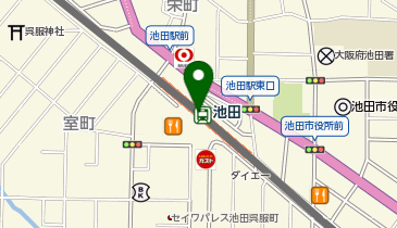 ローソン HA阪急池田店の地図画像