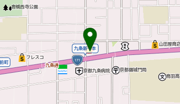 ローソン 九条新千本店の地図画像