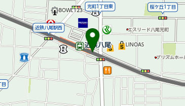 ローソン 近鉄八尾駅店の地図画像