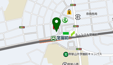 ローソン 学園前駅前店の地図画像