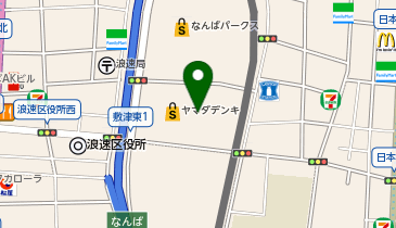 ローソン なんばパークスサウス店の地図画像