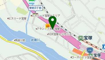 ローソン 宝塚栄町三丁目店の地図画像