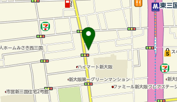 ローソン 東三国四丁目店の地図画像