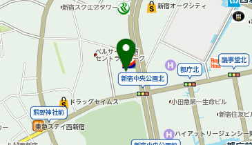 ローソンサテライト 新宿グリーンタワービル店の地図画像