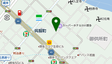 ローソン 博多上呉服町店の地図画像