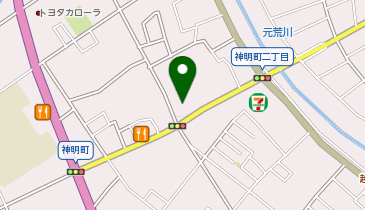 ローソン 越谷神明町二丁目店の地図画像