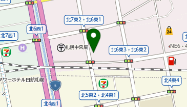 ローソン 札幌北6条東二丁目店の地図画像