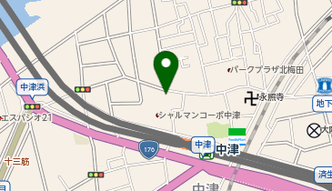 ローソン 中津三丁目店の地図画像