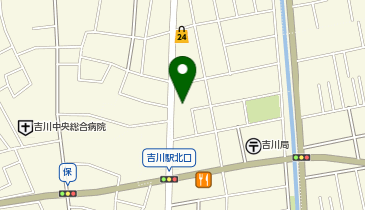 ローソンストア100 LS吉川平沼一丁目店の地図画像