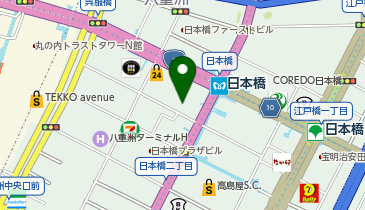 ローソン 日本橋二丁目中央通り店の地図画像